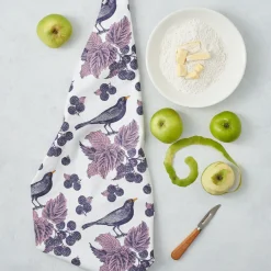 Blackbird & Bramble Tea Towel