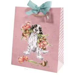 'Blooming with Love' Dog Large Gift Bag