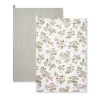 Blossom and Stamford Stripe Set of 2 Tea Towels by Sophie Allport