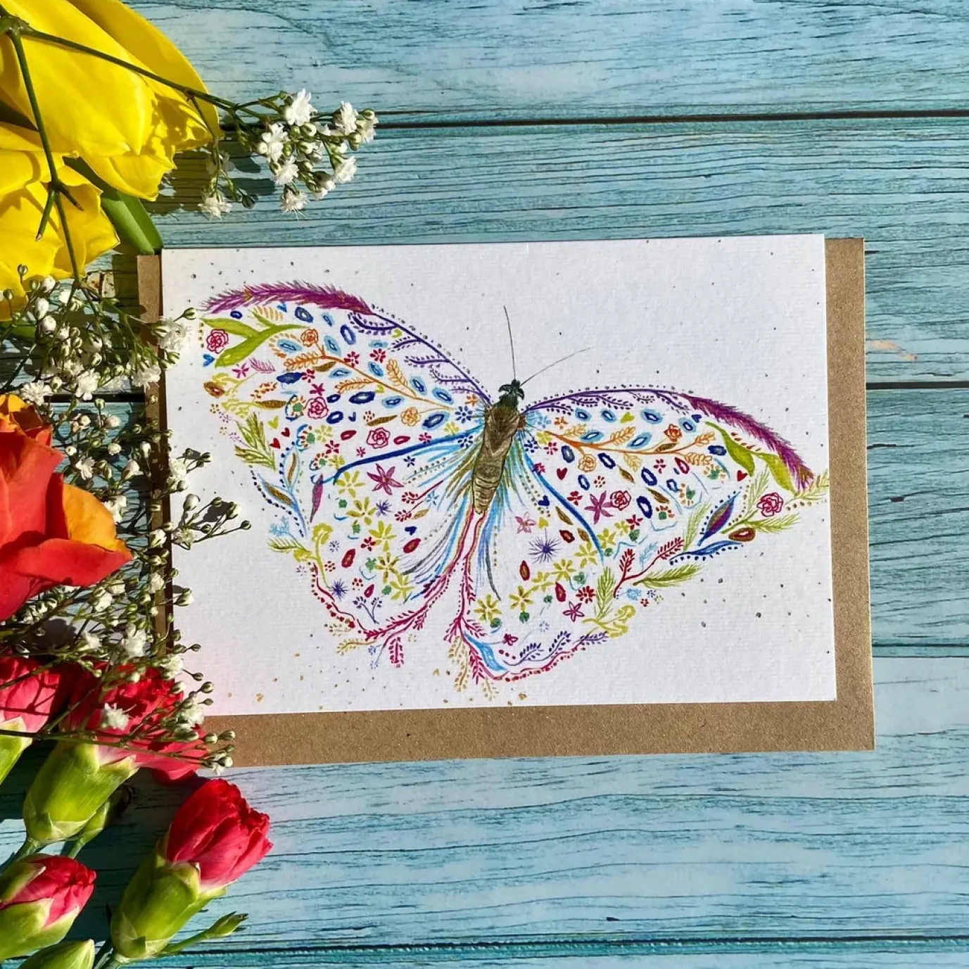 Blossom the Butterfly Eco-Card
