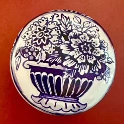 Blue & White Mini Round Tin