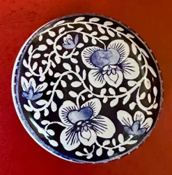 Blue & White Mini Round Tin