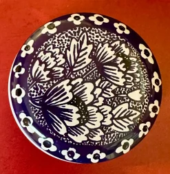 Blue & White Mini Round Tin