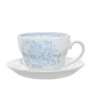 Blue Asiatic Pheasants Breakfast Cup and Saucer