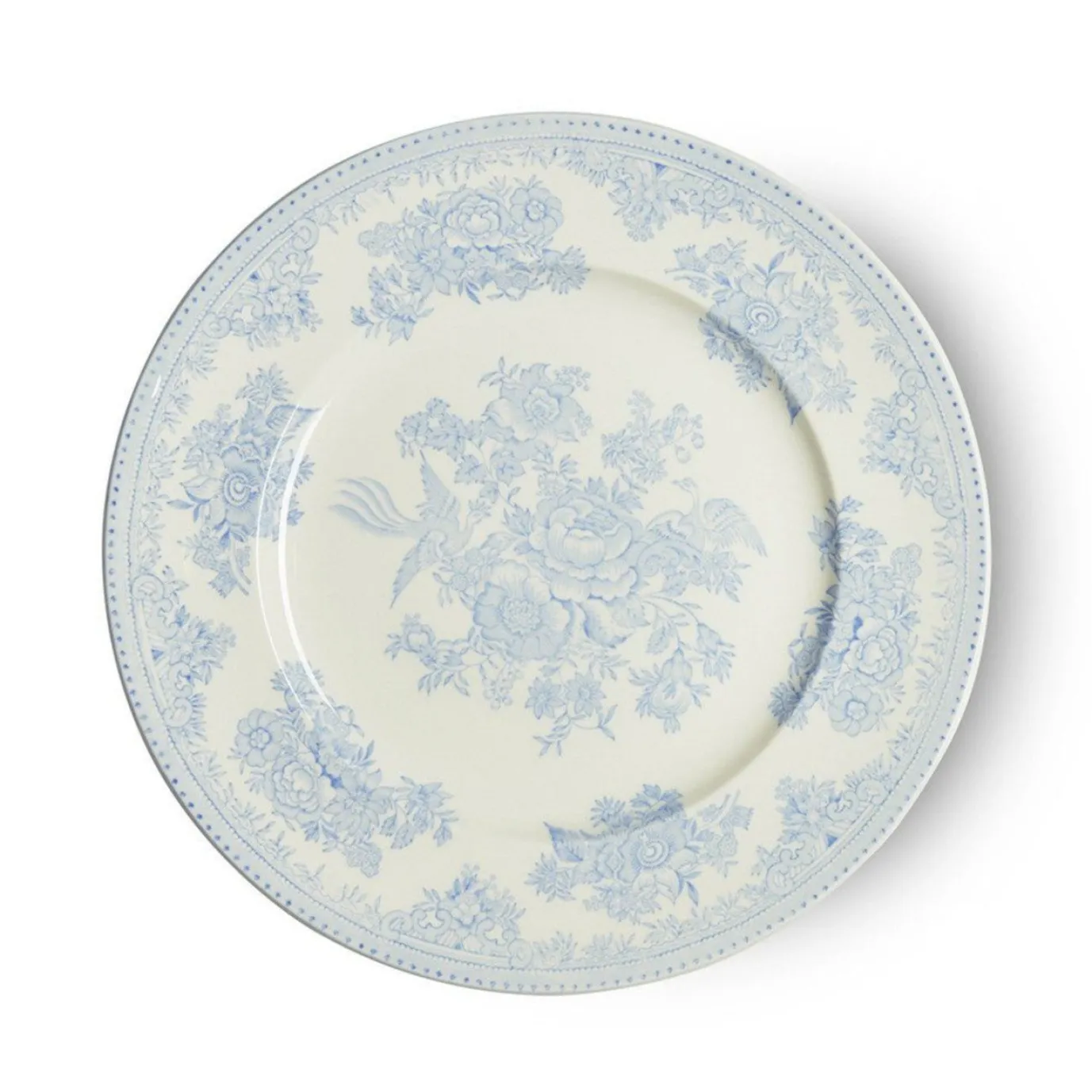 Blue Asiatic Pheasants Medium Plate 8 3/4 in