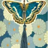 Blue Butterfly Hanging Fandangle Card