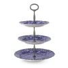 Blue Calico 3 Tier Cake Stand