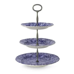 Blue Calico 3 Tier Cake Stand