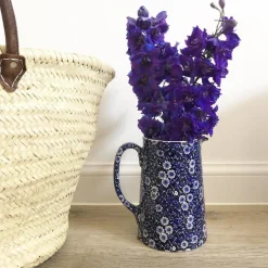 Blue Calico Large Tankard Jug