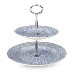 Blue Felicity 2 Tier Cake Stand