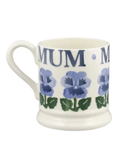 Blue Pansies Mum 1/2 Pint Mug