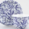 Blue Prunus Teacup and Saucer