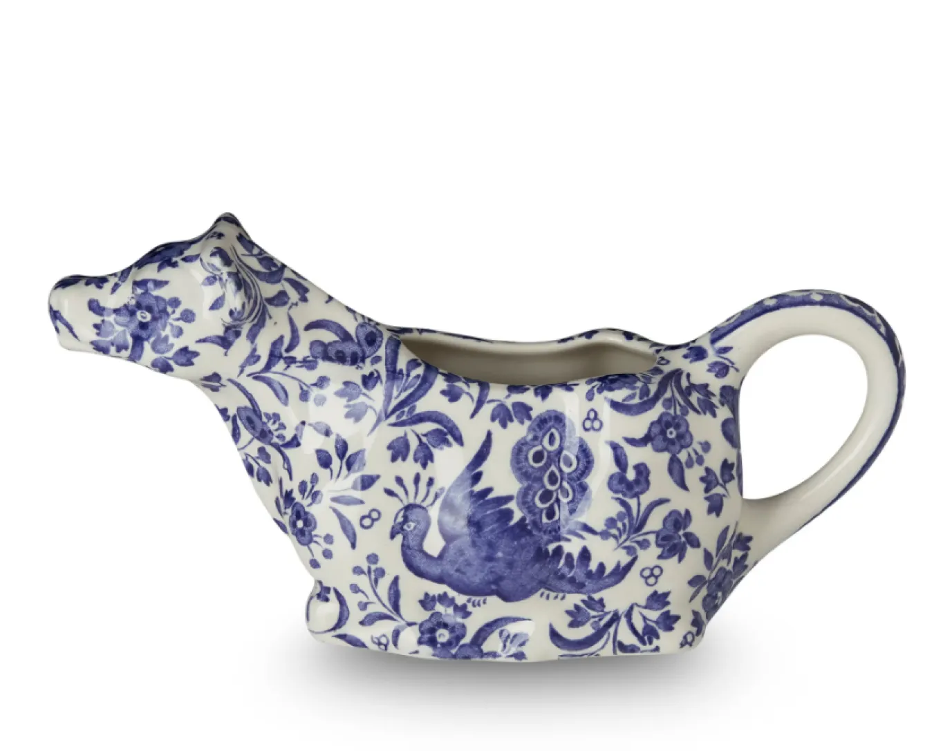 Blue Regal Peacock Cow Creamer Boxed