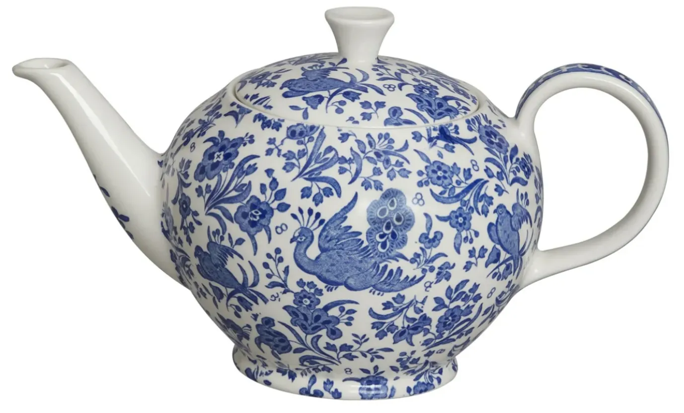 Blue Regal Peacock Large Teapot