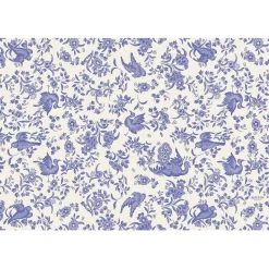 Blue Regal Peacock Pad of 24 Paper Placemats