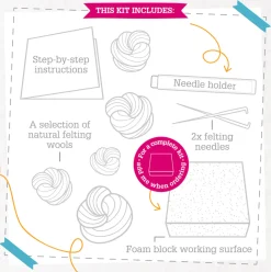 Blue Tits Needle Felting Kit