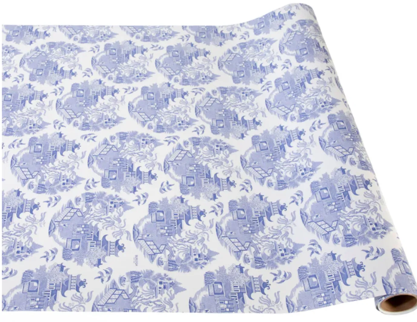 Blue Willow Burleigh Paper Table Runner