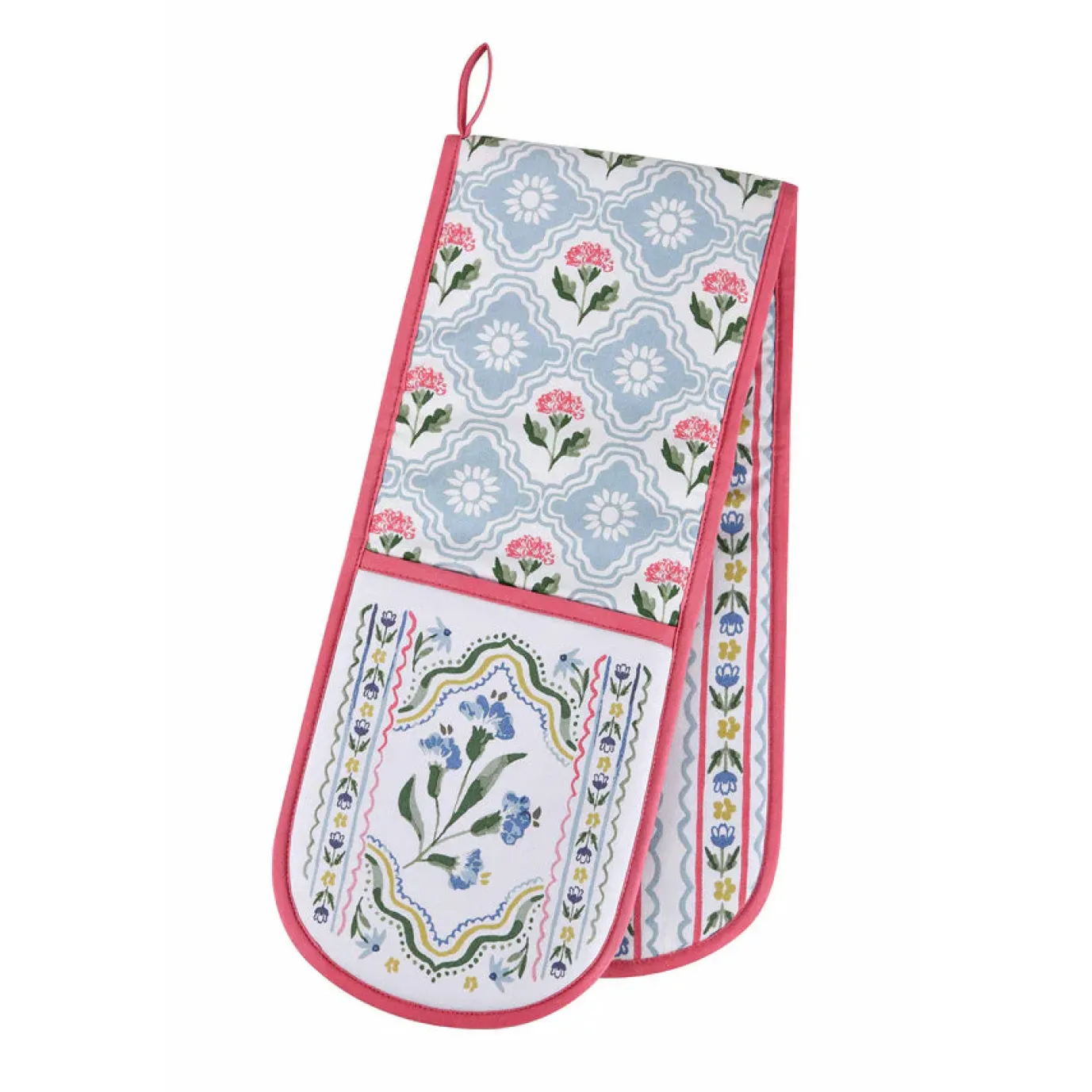 Boho Floral Double Oven Glove