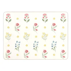 Boho Floral Set of 4 Placemats