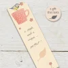 Book & Cuppa Wooden Book Mark