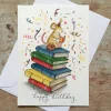 Book Lovers Birthday Greeting Card