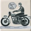 Born To Ride Coaster by Moorland Pottery