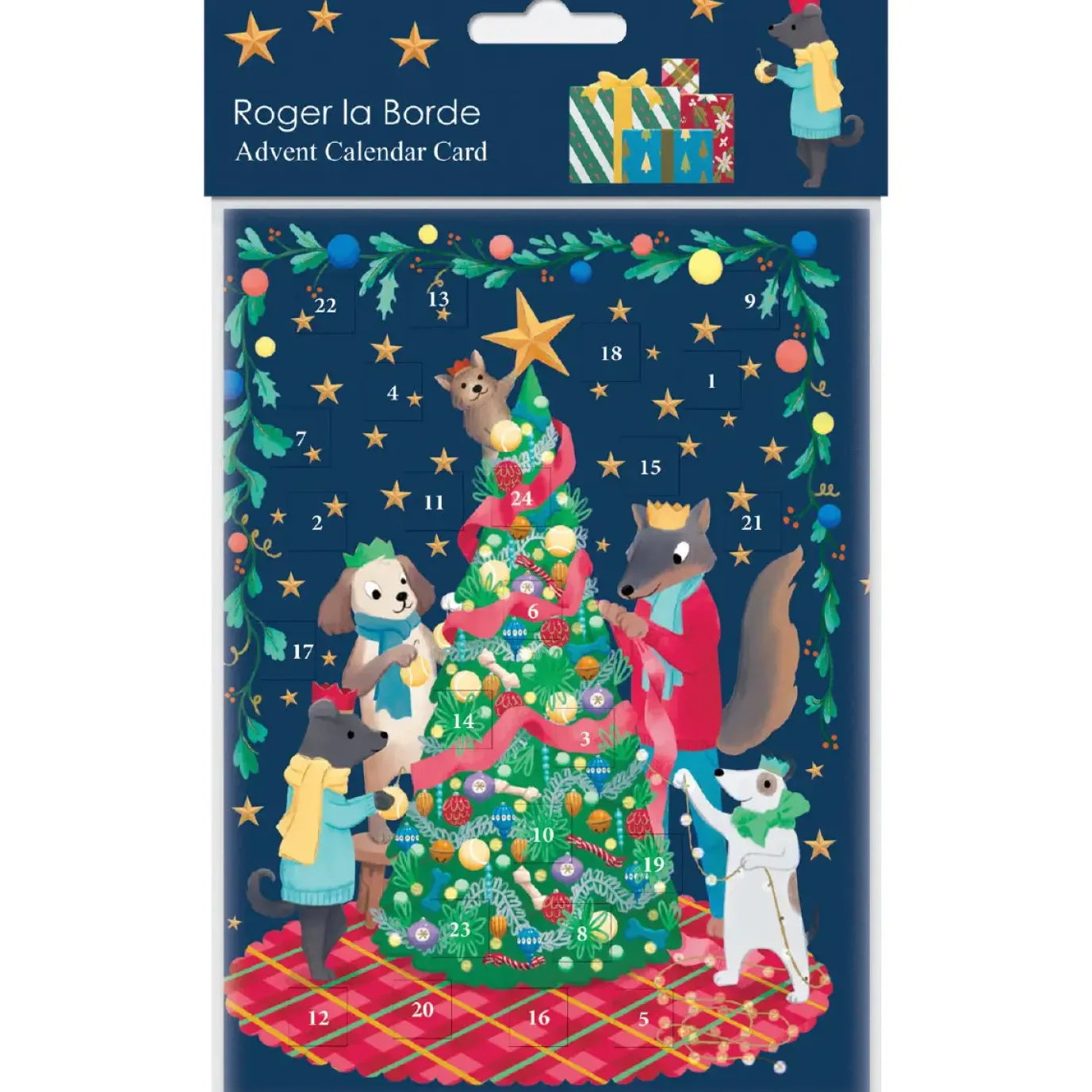 Bow Wow Wow Advent Calendar Card