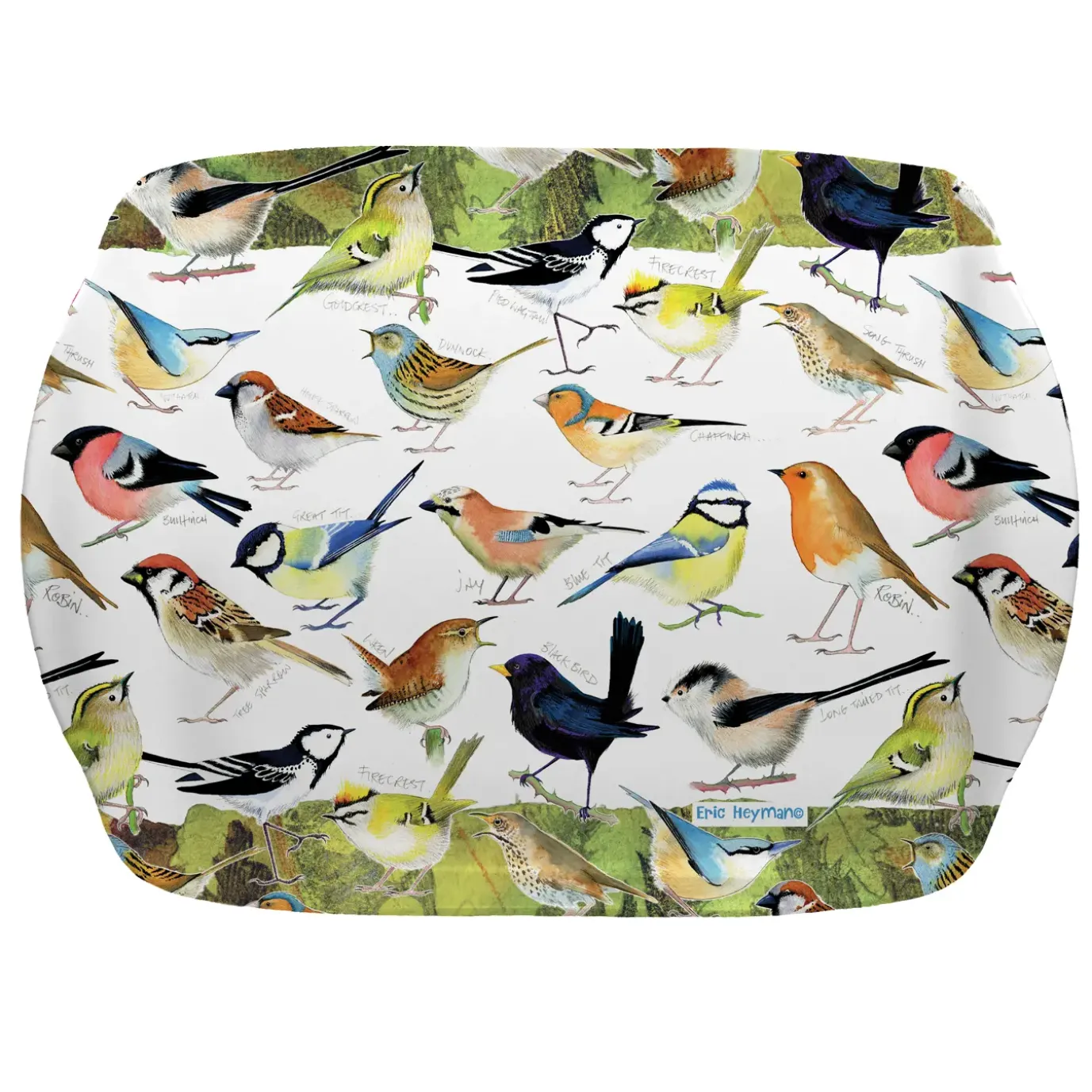 British Birds Melamine Medium Tray