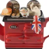 British Roast Dinner Large Aga Teapot - Red