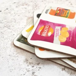 British Store Cupboard Coaster Set by Corinne Alexander