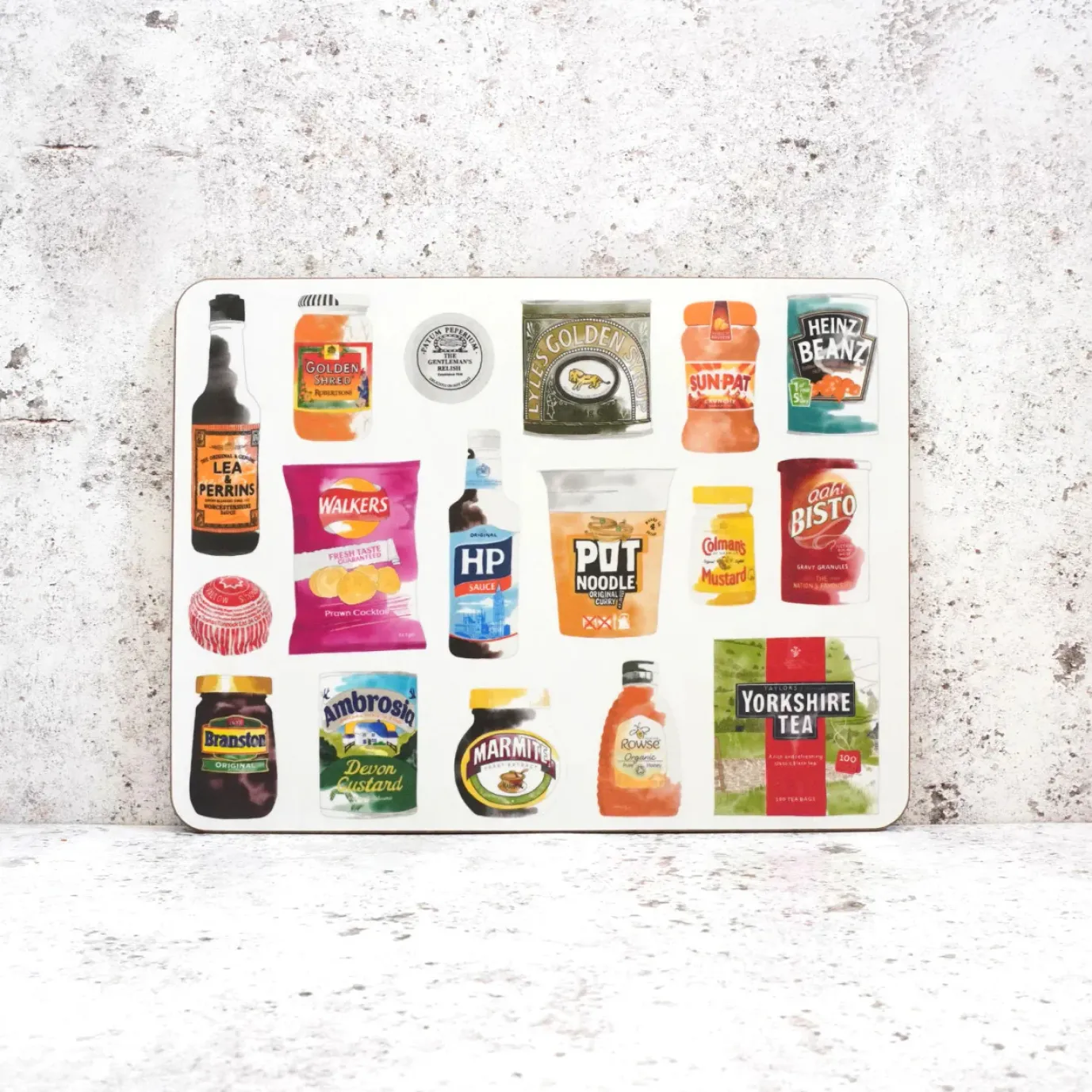 British Store Cupboard Placemat by Corinne Alexander