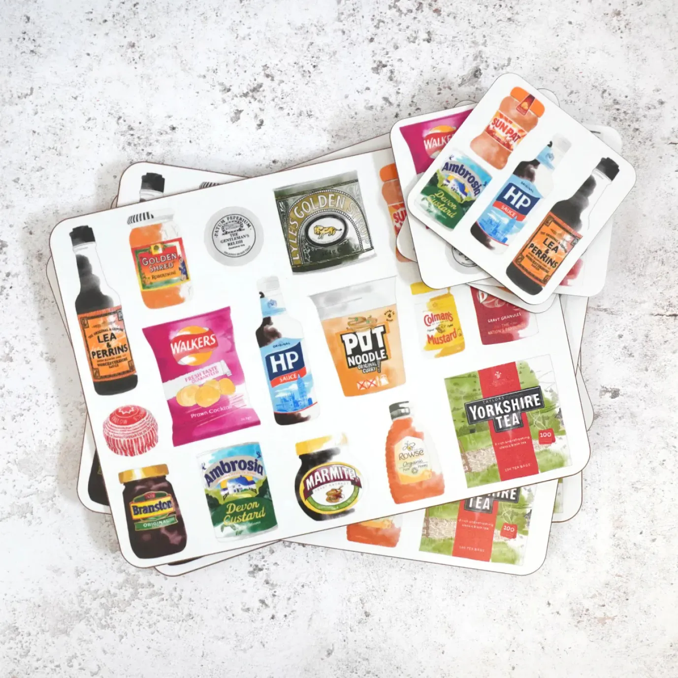 British Store Cupboard Placemat by Corinne Alexander