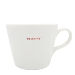 Bucket Mug - be merry