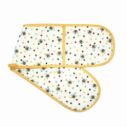 Bumblebee & small Polka Dot Double Oven Glove
