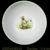 Bunny With Butterfly Medium Bone China Bowl