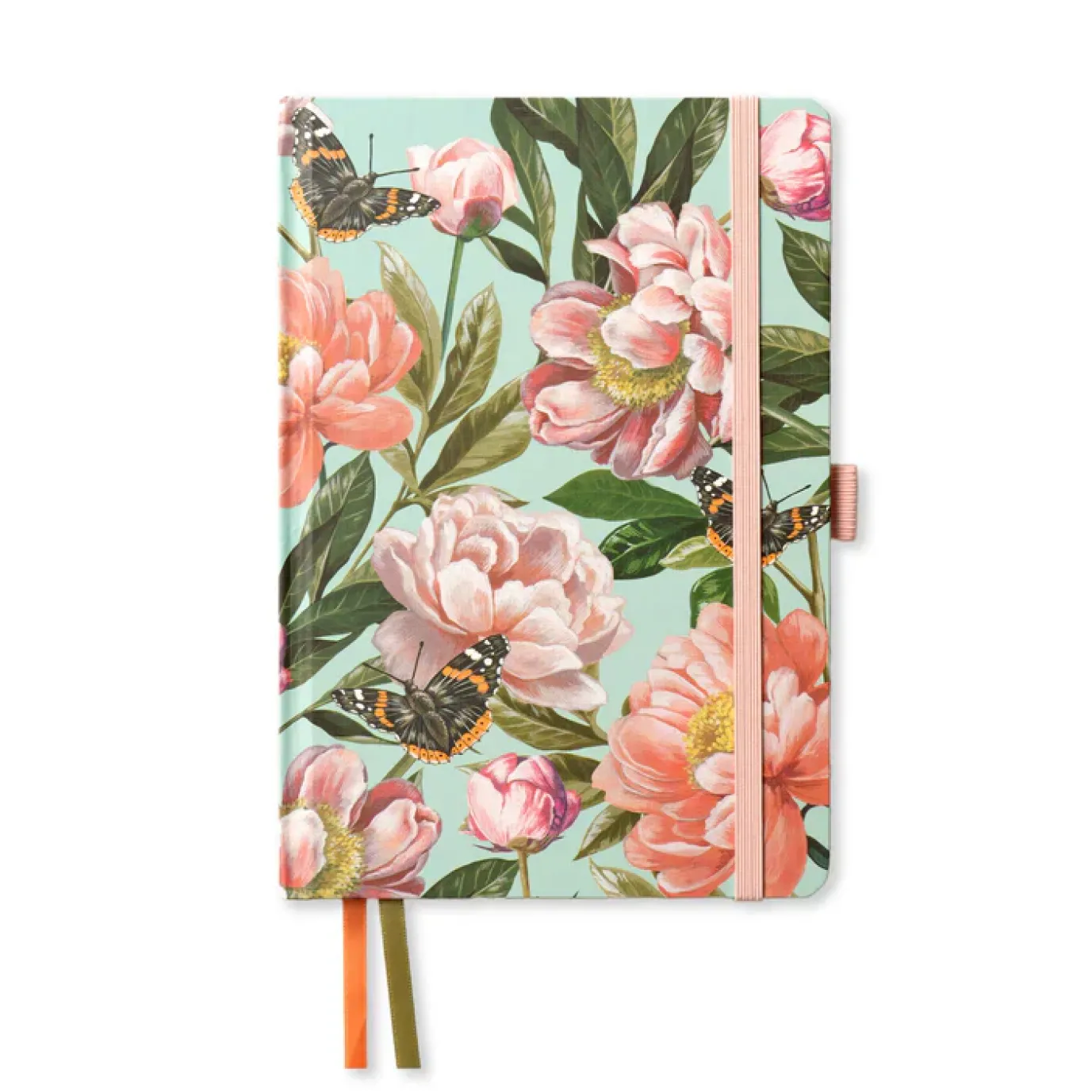 Butterflies & Flowers A5 Lined Notebook