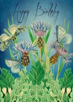 Butterfly Garden Birthday Greetings Card