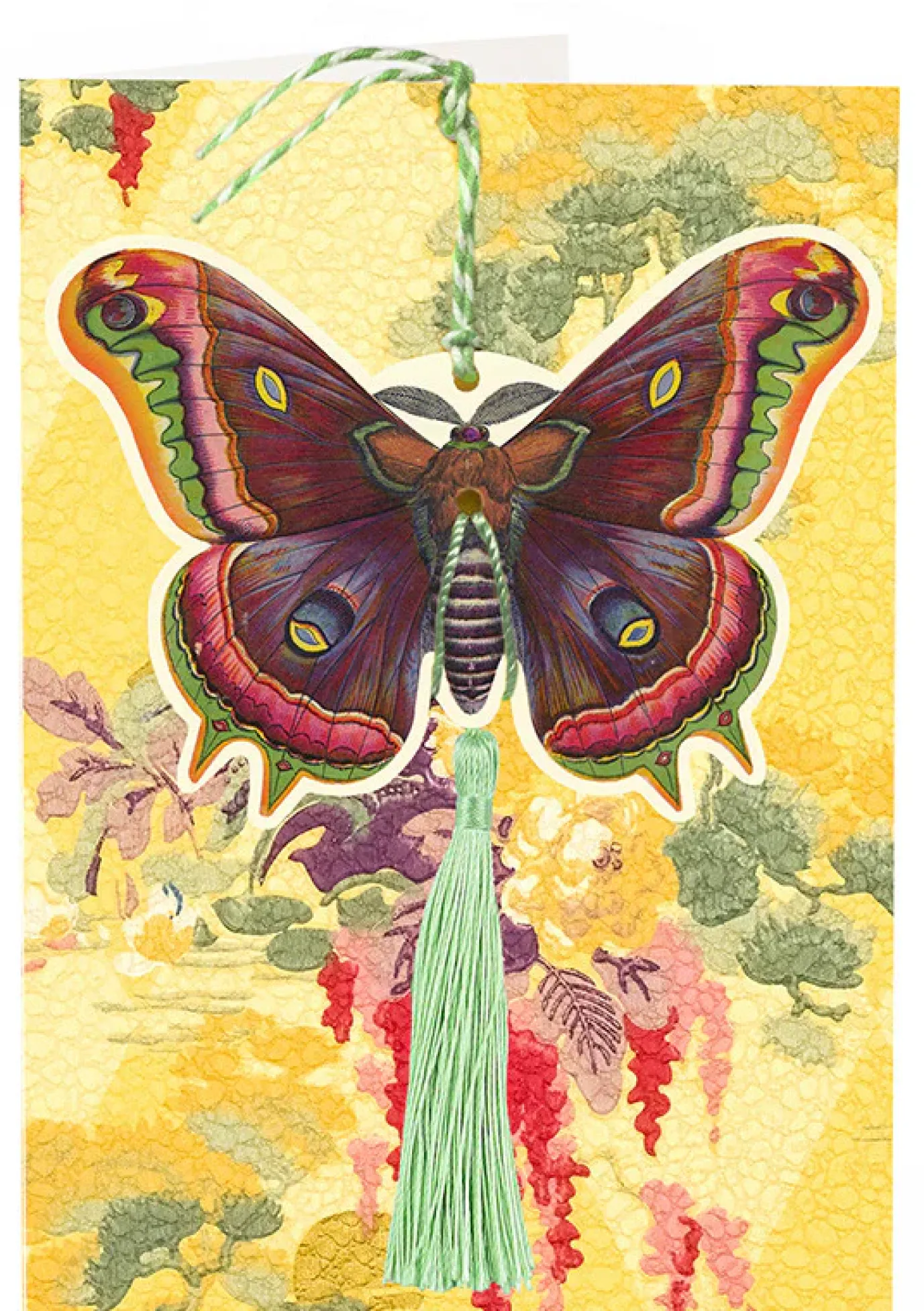 Butterfly Hanging Fandangle Card with Tassel
