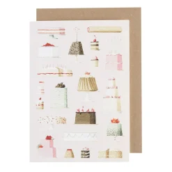 Cakes Blank Greetings Card