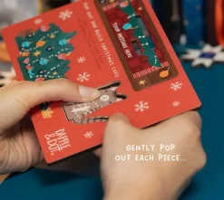 Cat & Fallen Christmas Tree Pop Out Card