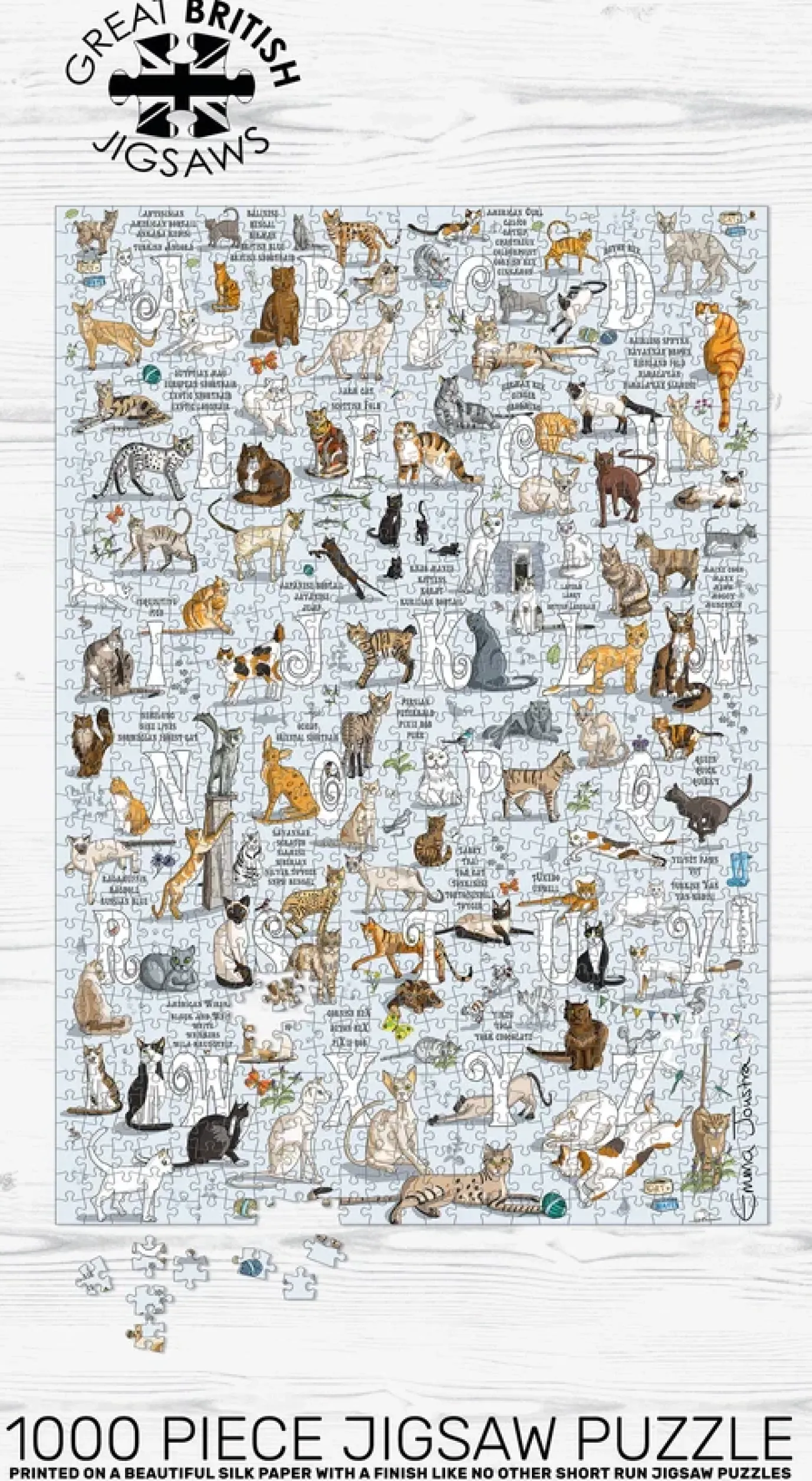Cats A-Z 1000 Piece Jigsaw Puzzle