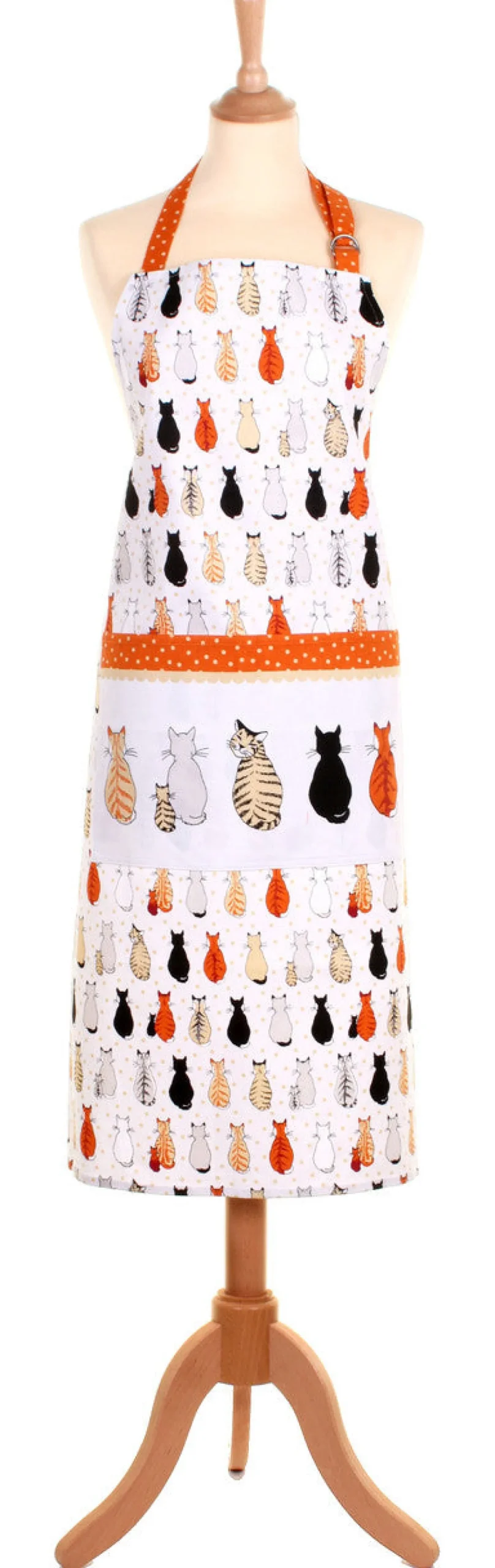 Cats in Waiting Cotton Apron