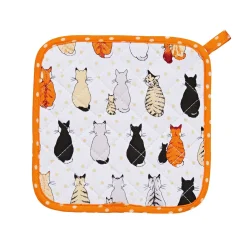 Cats In Waiting Pot Mat