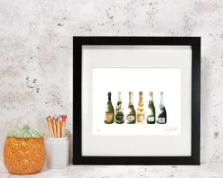 Champagne Framed Print by Corinne Alexander