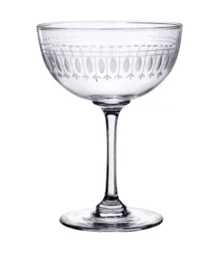 Champagne Saucer with Oval Design by The Vintage List