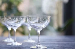 Champagne Saucer with Oval Design by The Vintage List