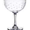Champagne Saucer with Stars Design by The Vintage List