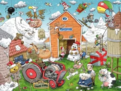 Chaos at Christmas 4 x 500 Piece Jigsaw Puzzles