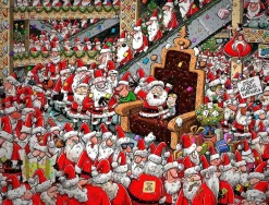 Chaos at Santa's Grotto 1000 Piece Jigsaw Puzzle