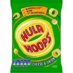 Cheese & Onion Hula Hoops Potato Chips